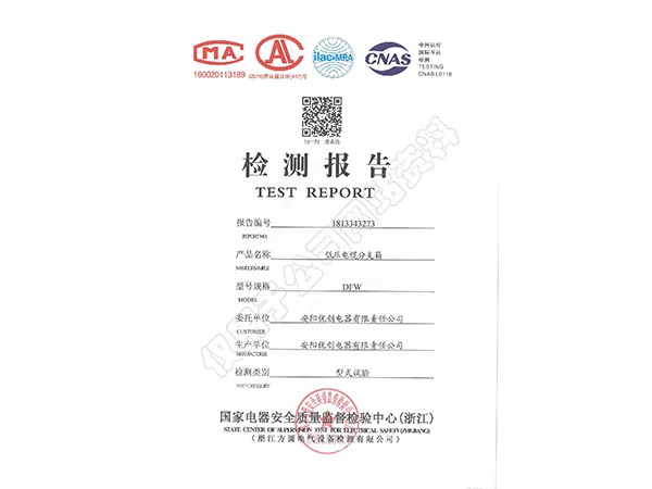 电缆分支箱报告证书