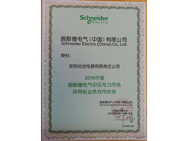 施耐德电气中压环网柜授权
